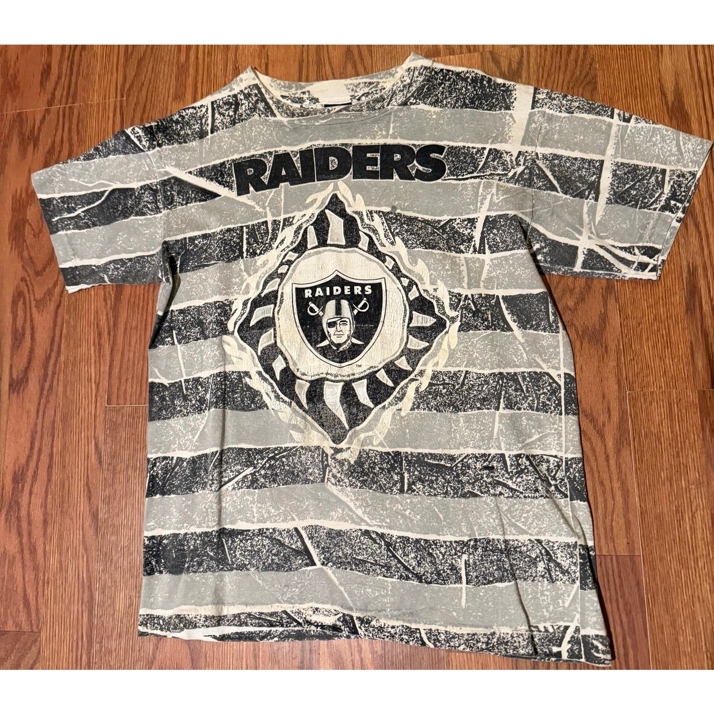 90s NFL sportswear Oakland Raiders AOP Size Small
