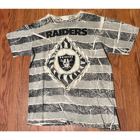 90s NFL sportswear Oakland Raiders AOP Size Small