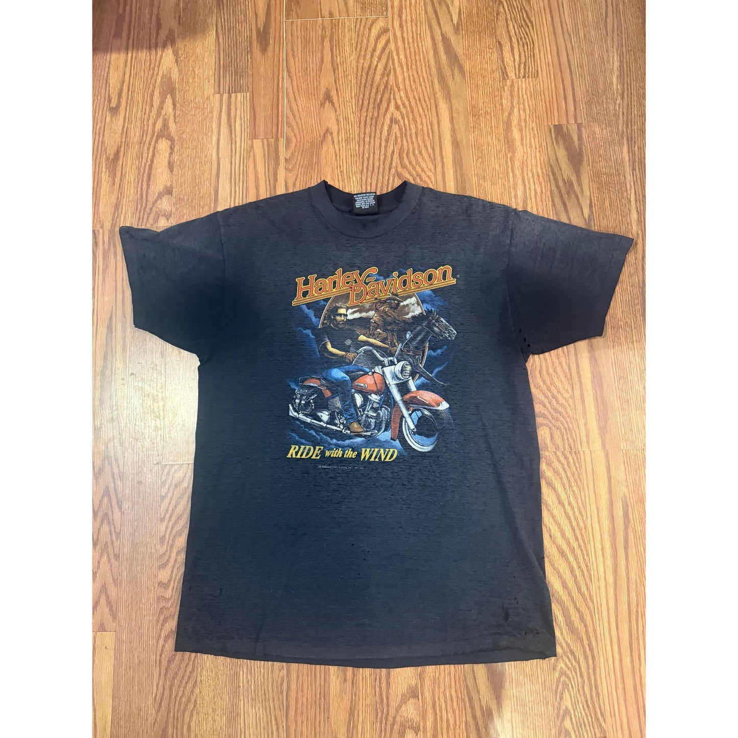 3D Emblem Ride With The Wind Harley Davidson