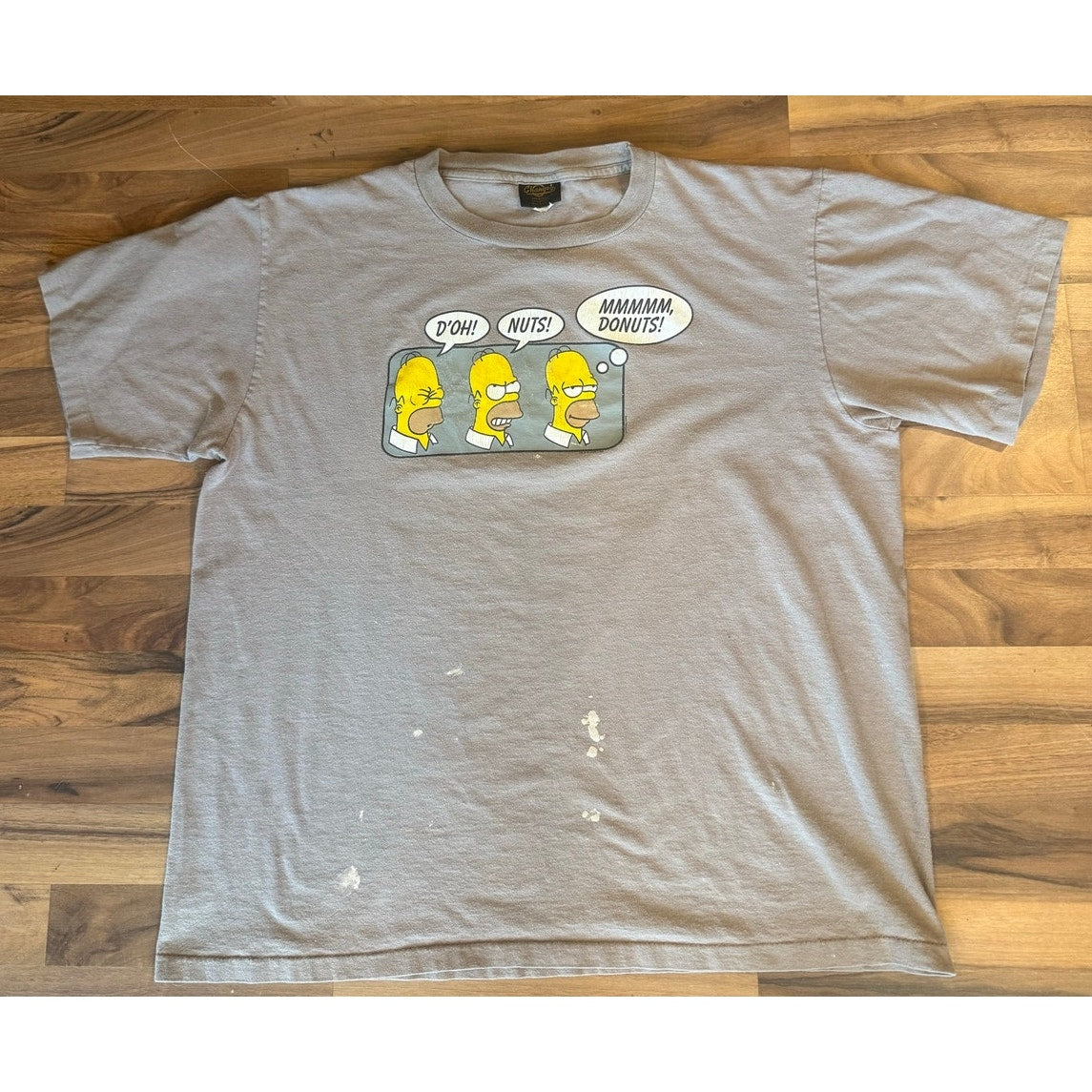 2000 D' Oh Nuts Simpsons Size XL Single Stitch