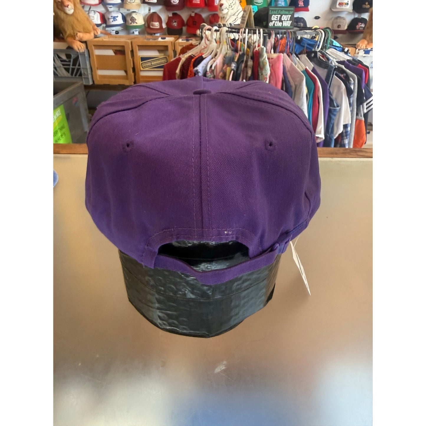Vintage Purple Fowler Football Zip Back Hat