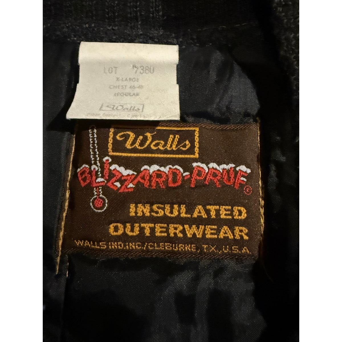 70s Walls Blizzard-Pruf Insulated Vest Olive Green Size XL