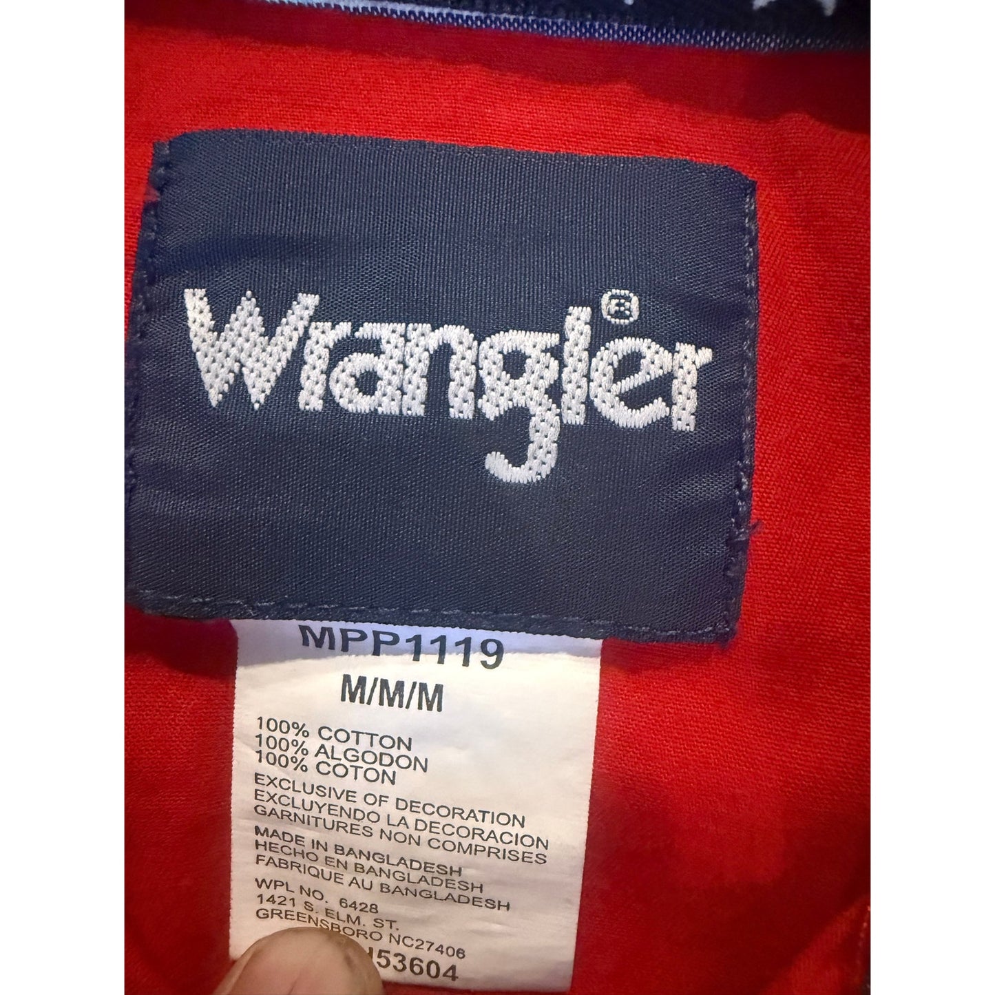 Wrangler National Patriot 2010 International Roping Size Med