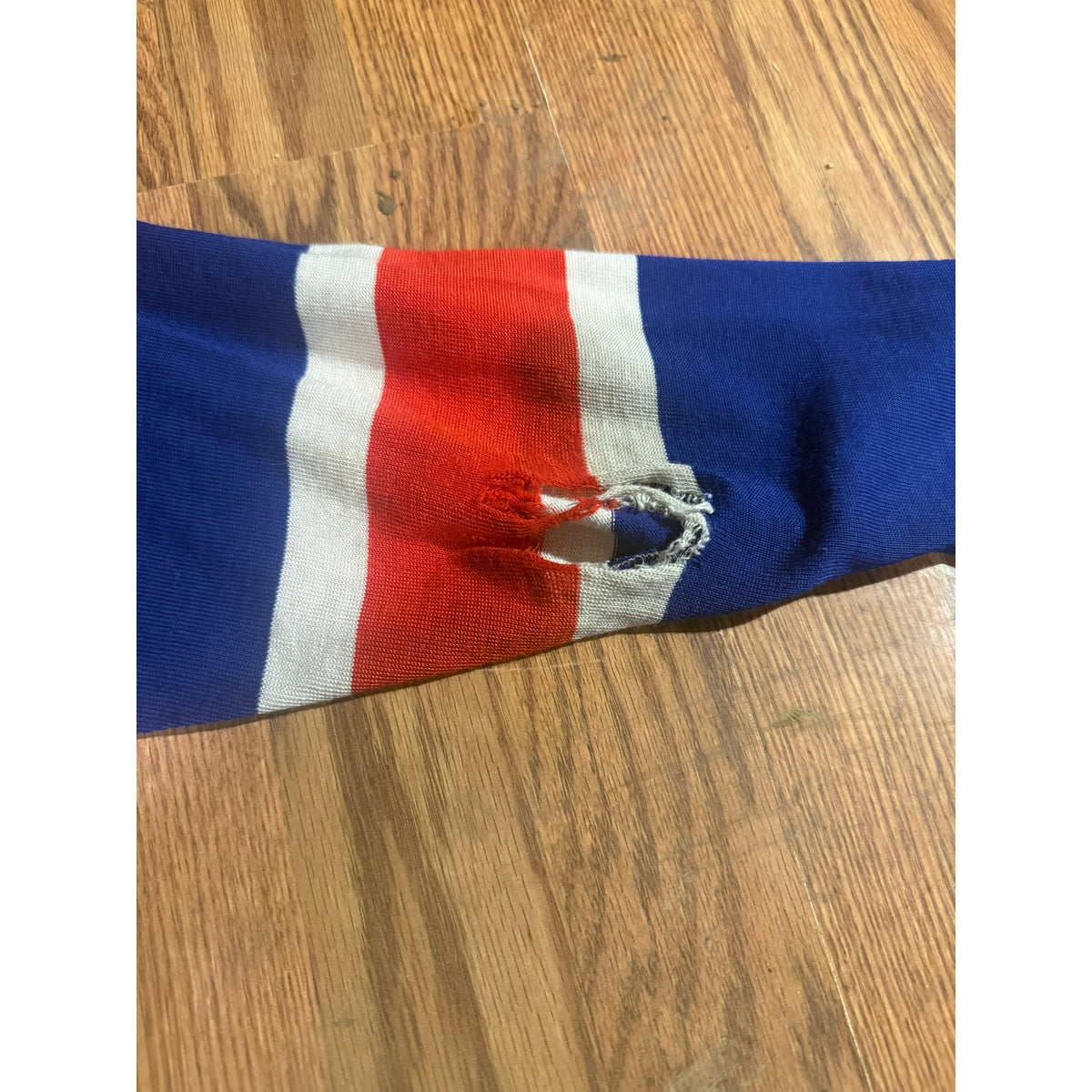 1970s Bauer New York Rangers Jean Ratelle Youth Hockey Jersey Size Large