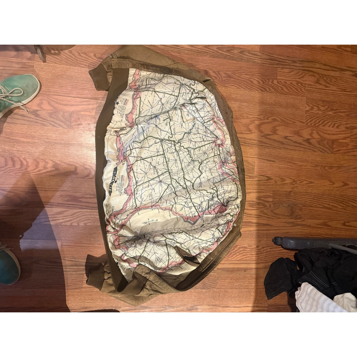 Midway Replica flight Jacket with escape map Lining Size XL
