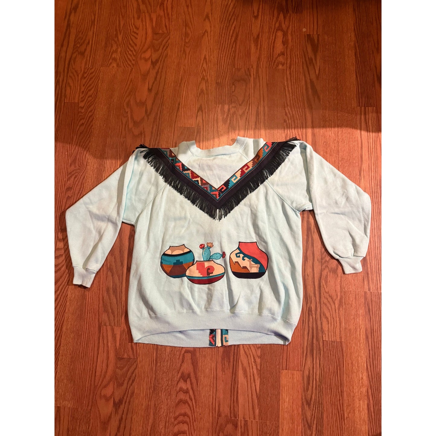 True Vintage Custom Southwest crew zip up conversion