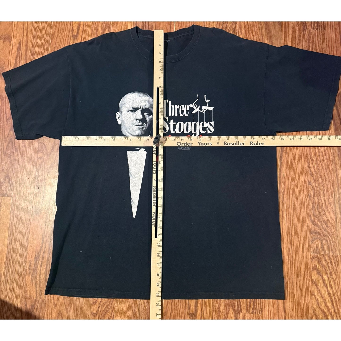 Vintage Three Stooges Don Curlyone Godfather Parody Shirt 2008