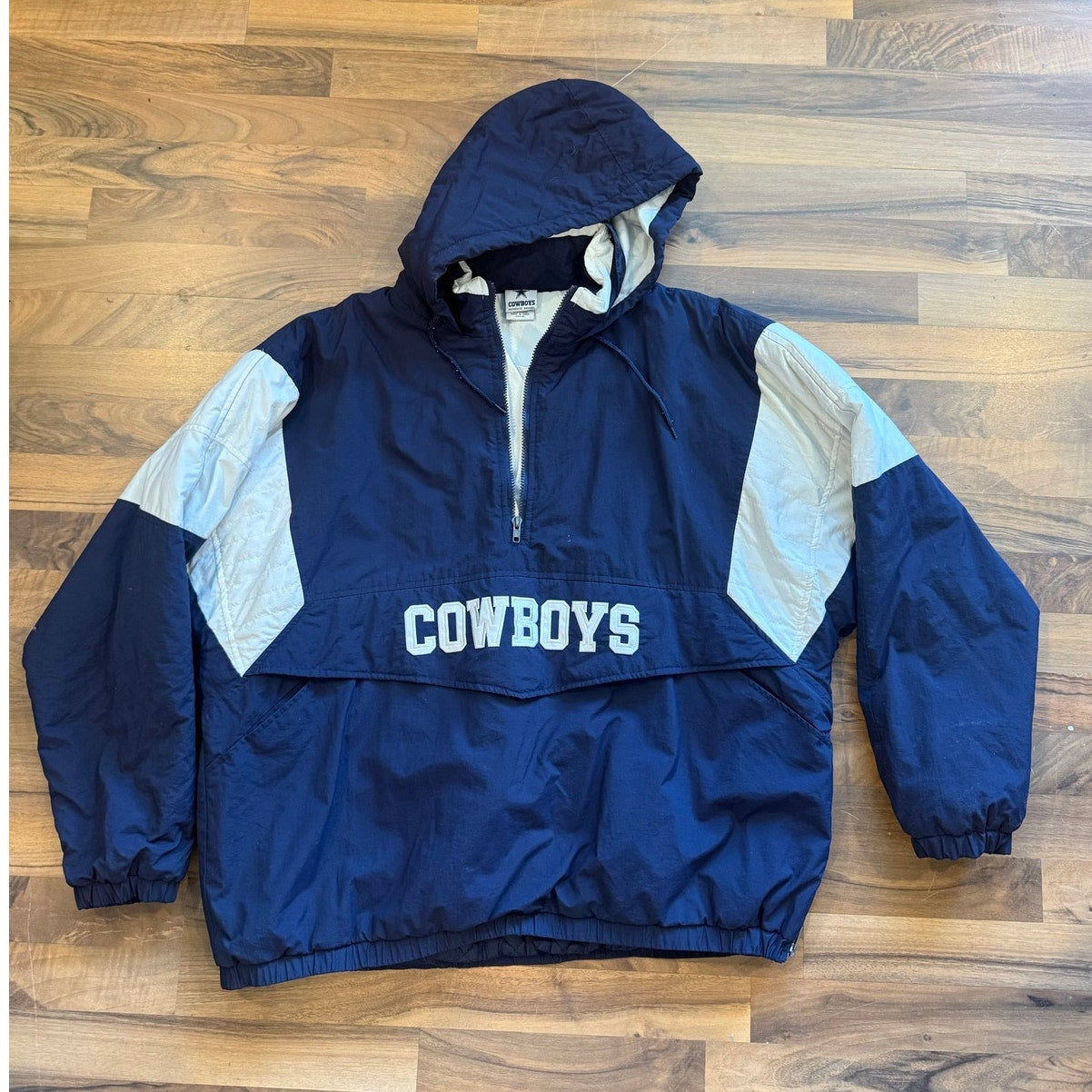 90's Cowboys Puffer Pull-Over Size XL