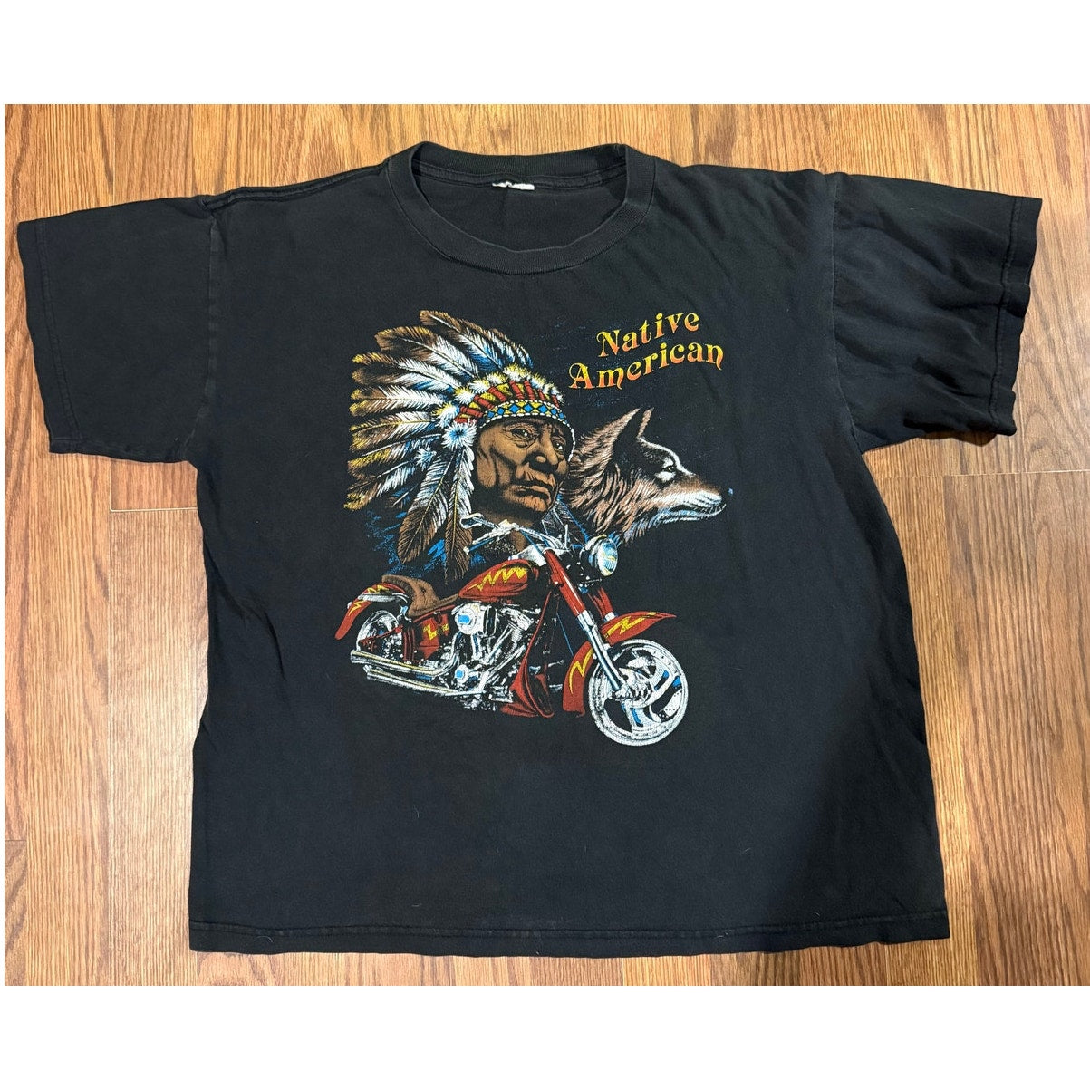 Native American Wolf Motorcycle Size XL