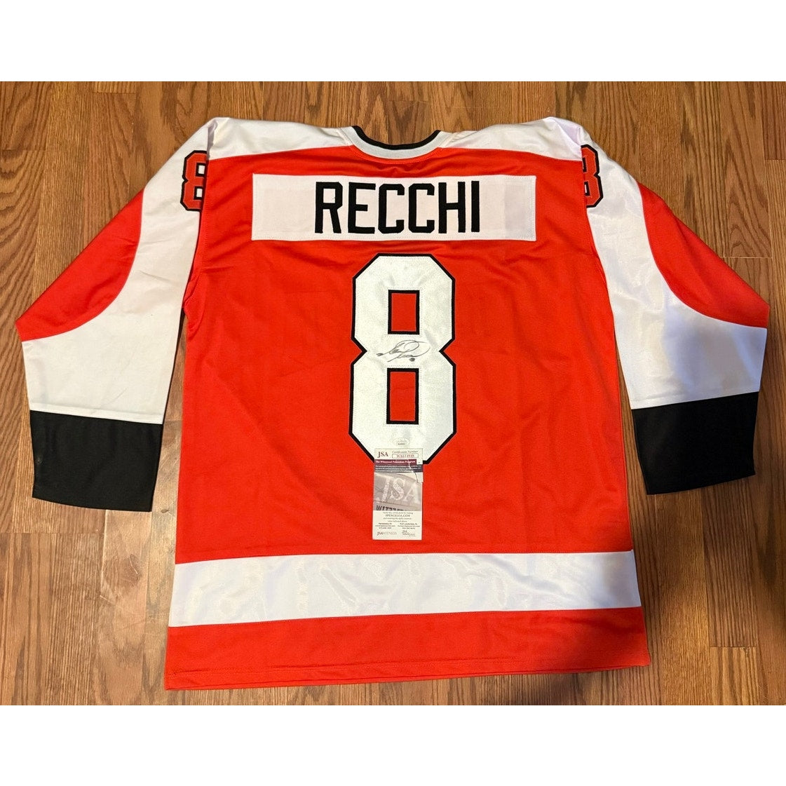 SIGNED Mark Recchi Philadelphia Jersey WITH JSA
