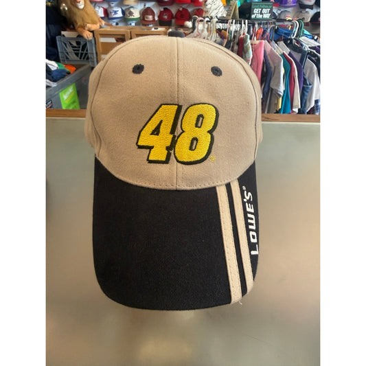 Jimmie Johnson Lowes Racing Hat Velcro Back