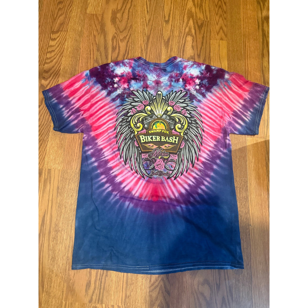 Swamp Box Biker Bash Custom Tie Dye Size Large 1 of 1