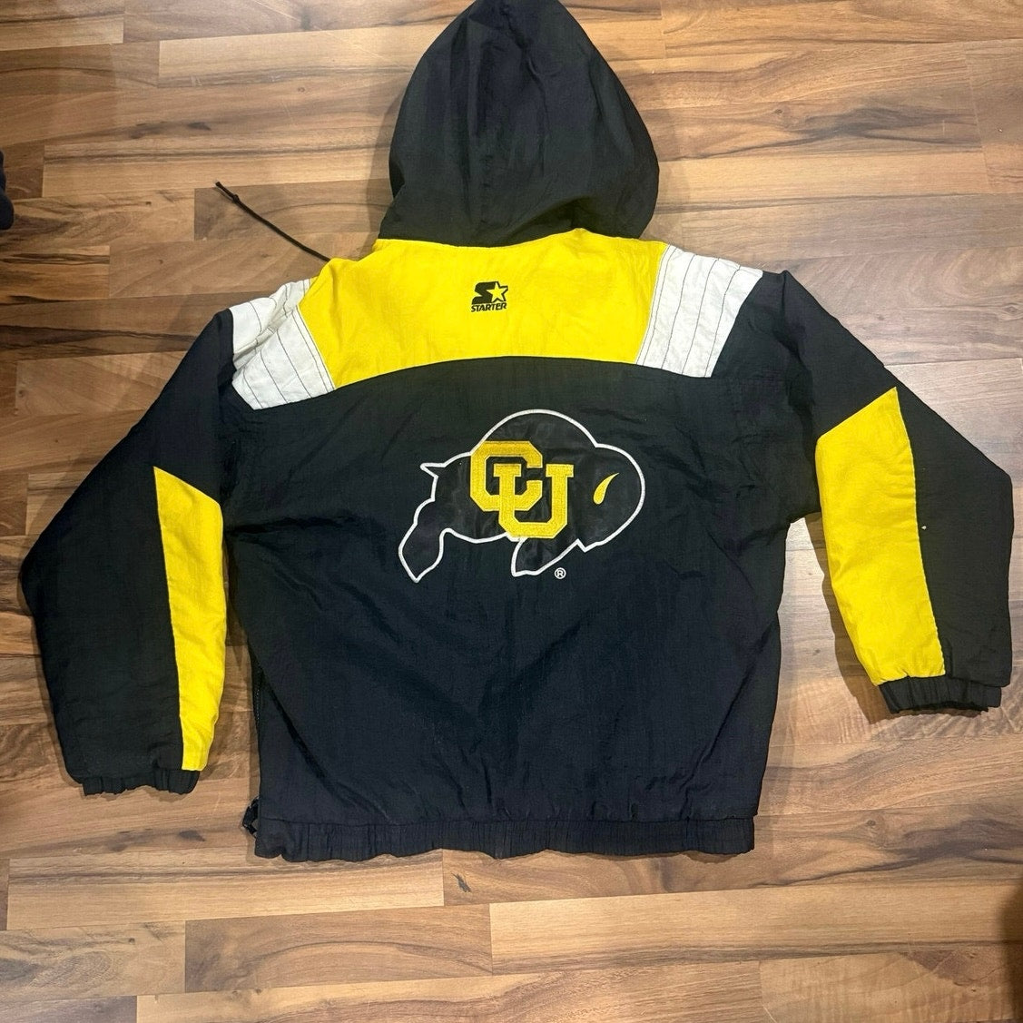 Colorado University Starter Pull Over Puffer Size Large