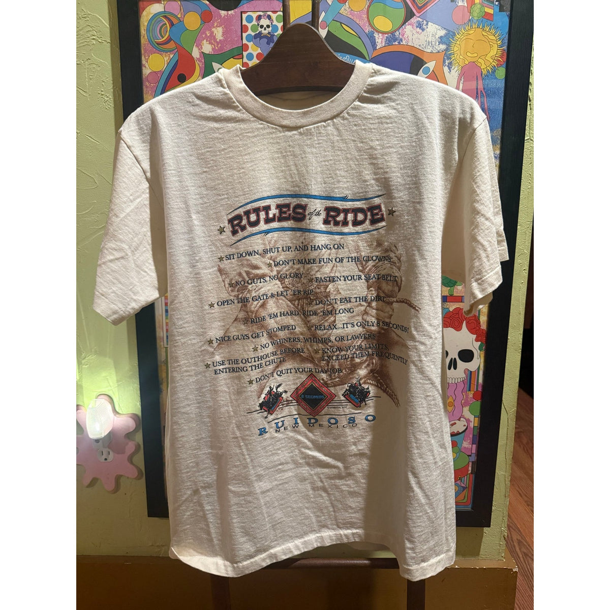 Rules of the ride Rodeo Single Stitch Size Large