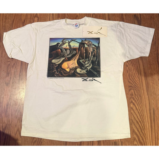 Vintage 90s Salvador Dalí Art T-Shirt | Serigraphia Museum Tee | XL | Made in USA
