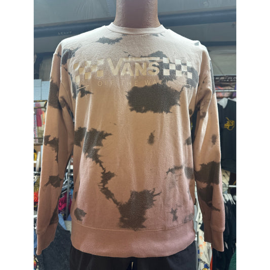 Vans Pink and Black Crew Neck Sweater