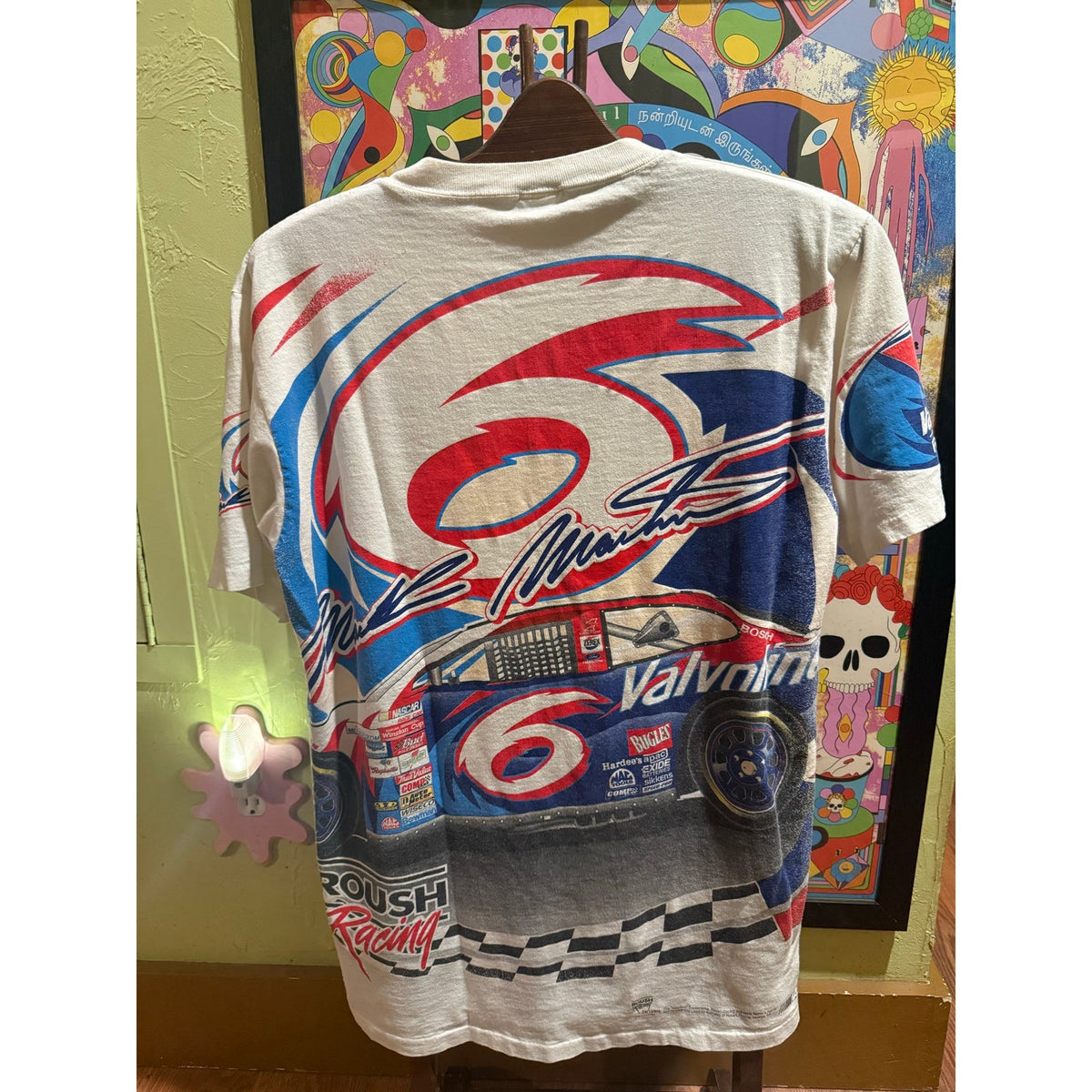 Mark Martin Roush Racing NASCAR AOP Single Stitch Size Large
