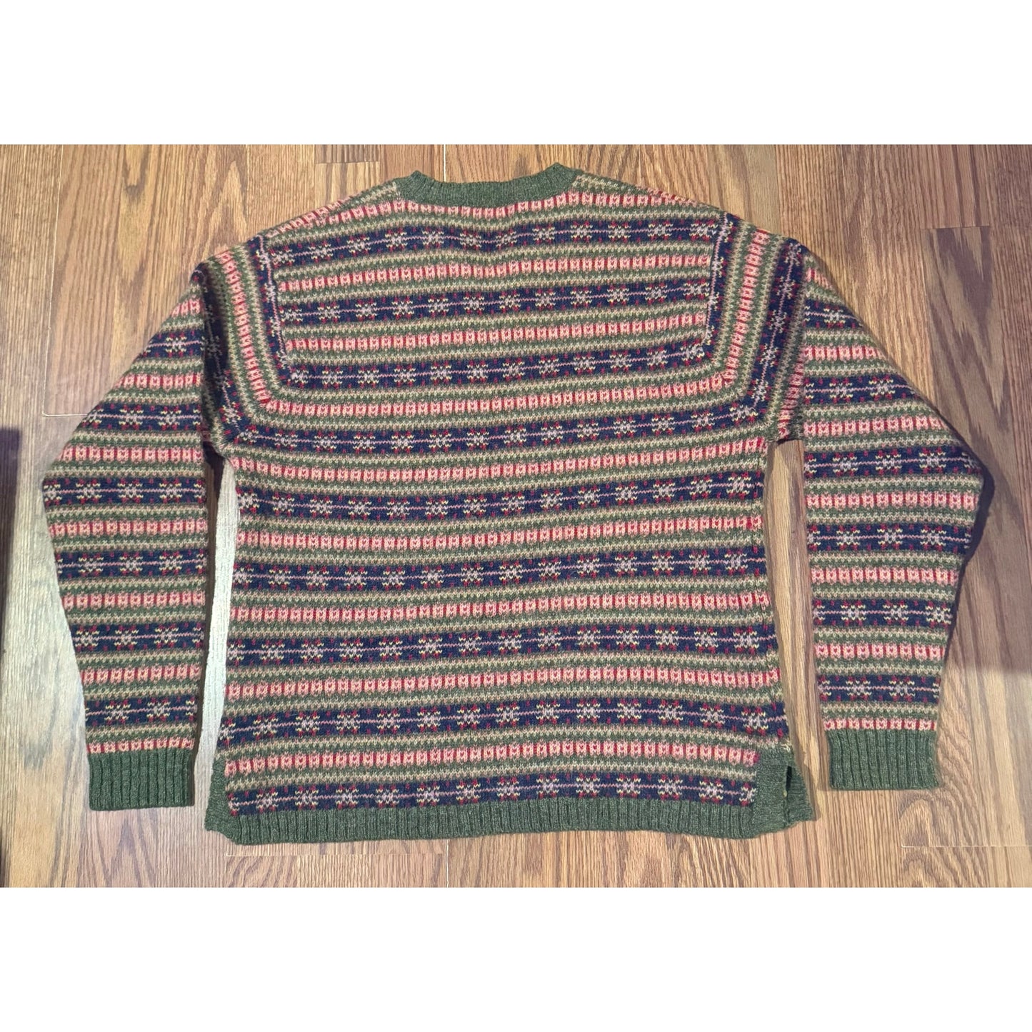 Vintage Cabela’s Fair Isle Wool Henley Sweater – Made in Hong Kong (Women’s M)