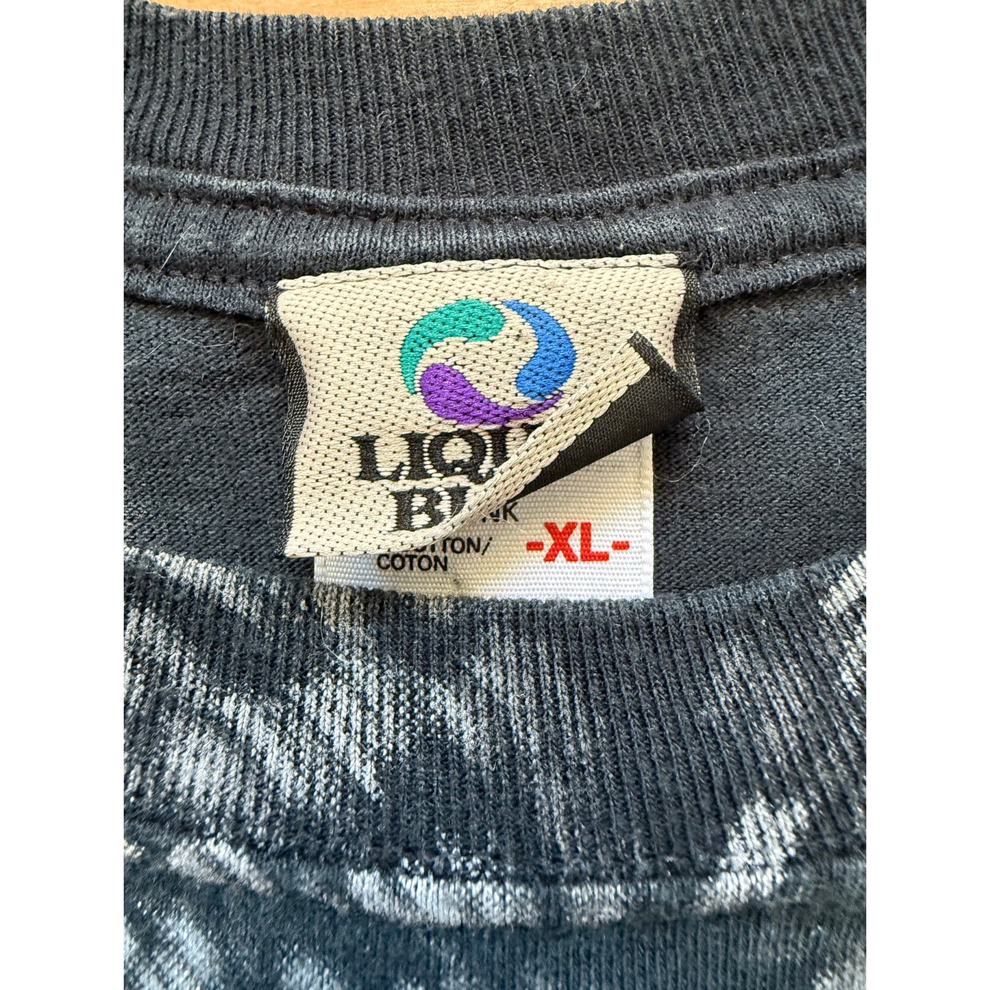 Wolf face AOP Liquid Blue Size XL
