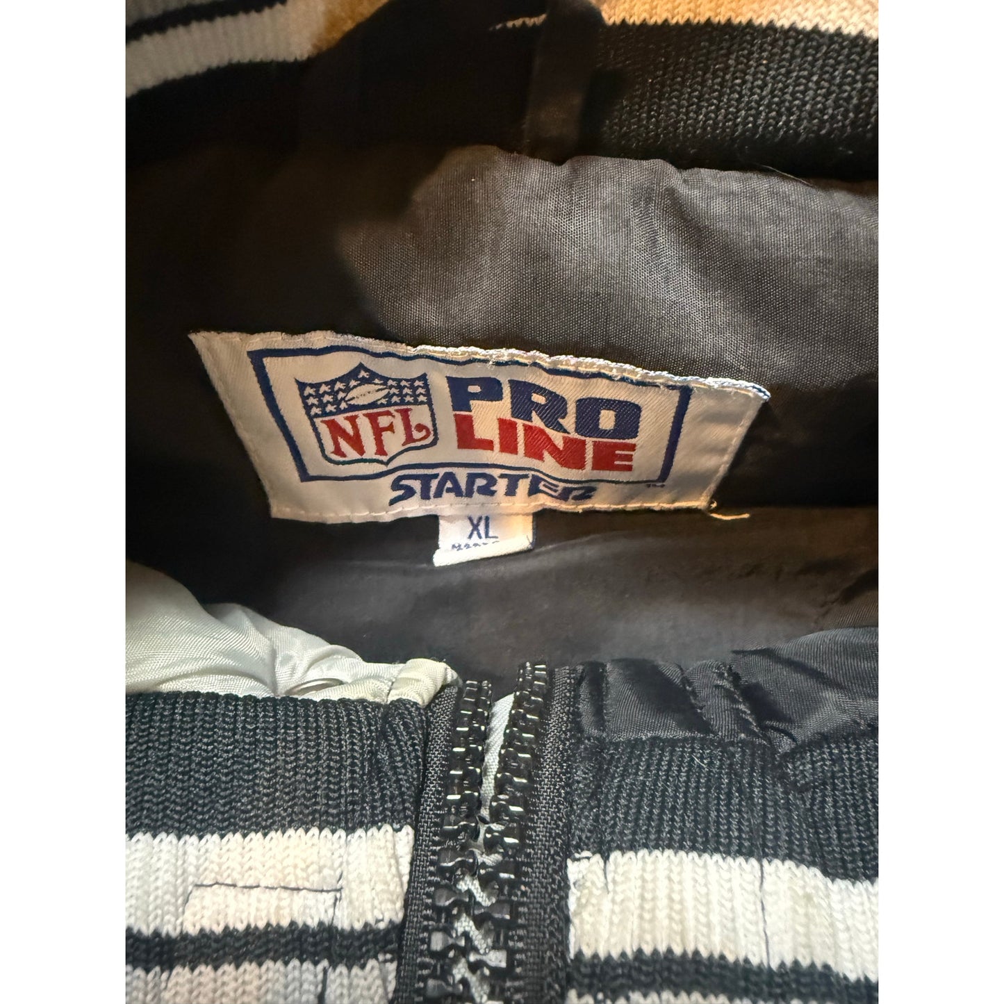 Pro Line Starter Oakland Raiders Puff Zip Size XL