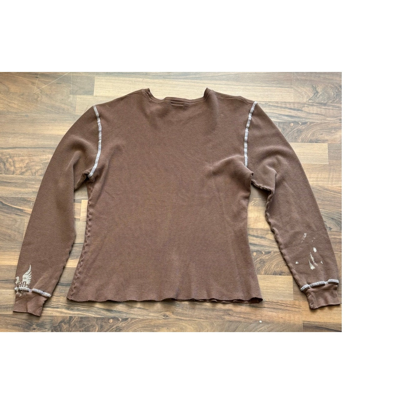 Y2K Freebird Waffle Knit Thermal size Small