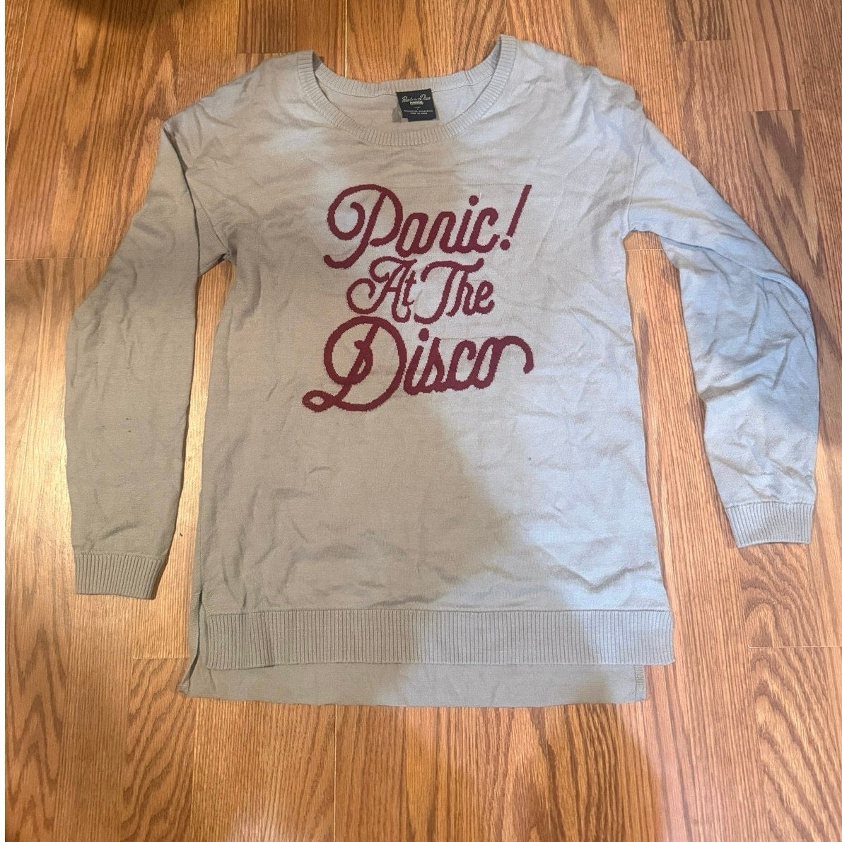 Panic At The Disco Cursive Light Sweater Size Large