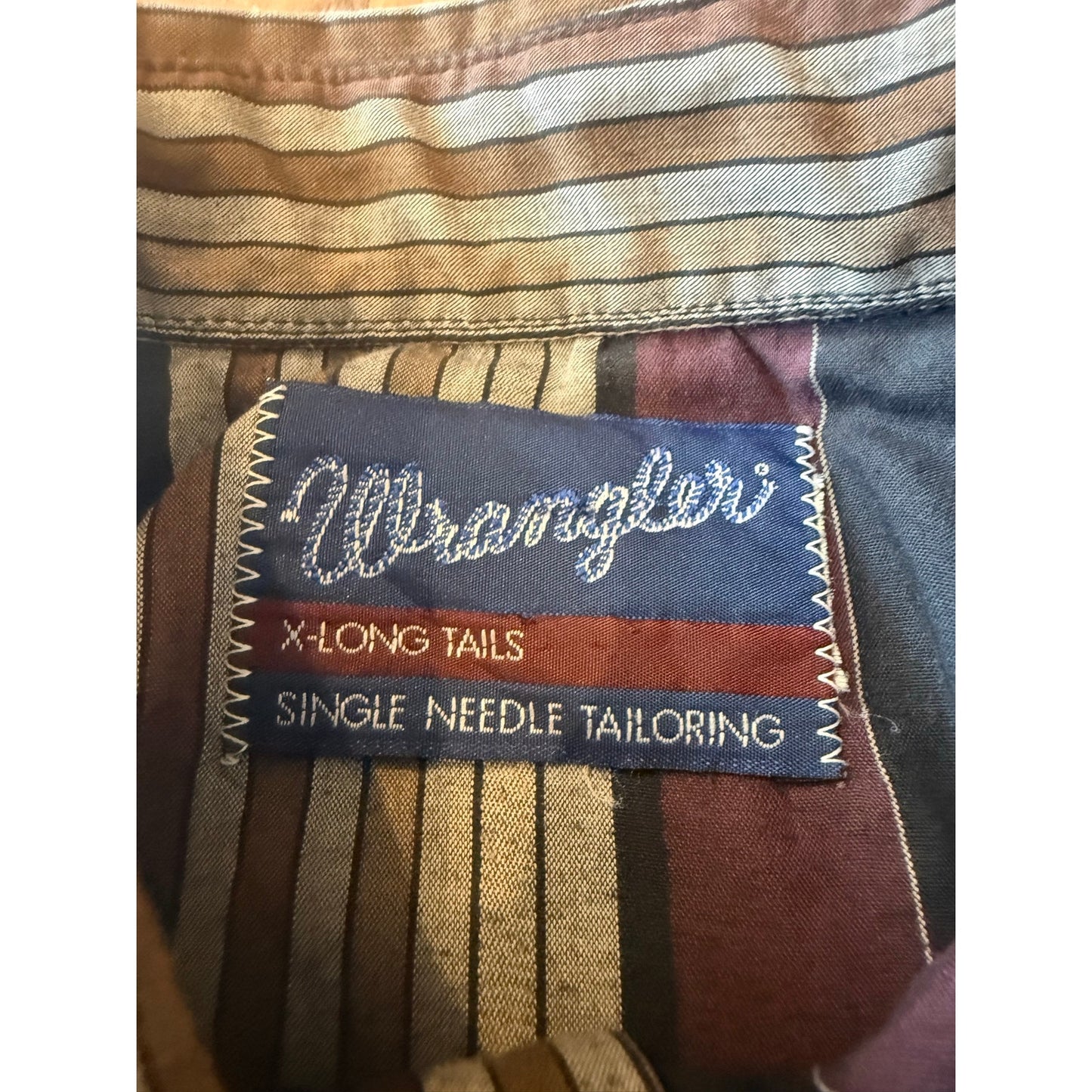 Wrangler Single Needle Tailoring Dark Stripe Size XL