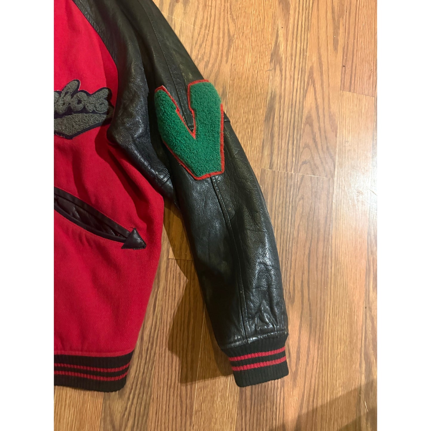 Vintage 80s–90s Reebok Varsity Jacket | Wool & Leather