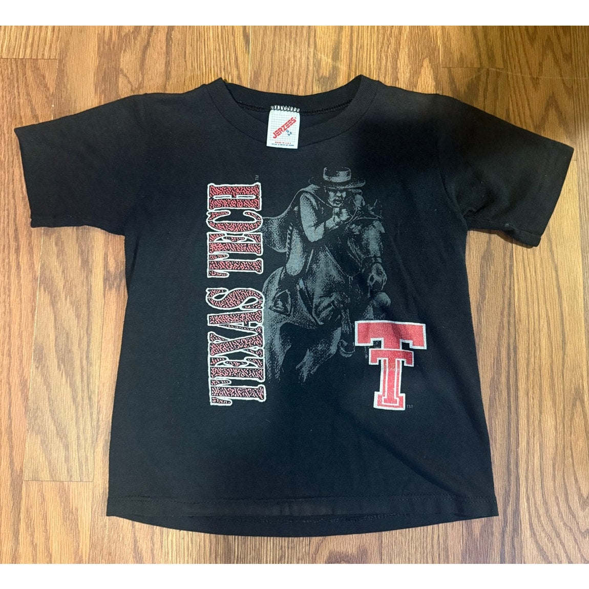 Texas Tech Youth Single Stitch Sleeves Size Small (6-8)