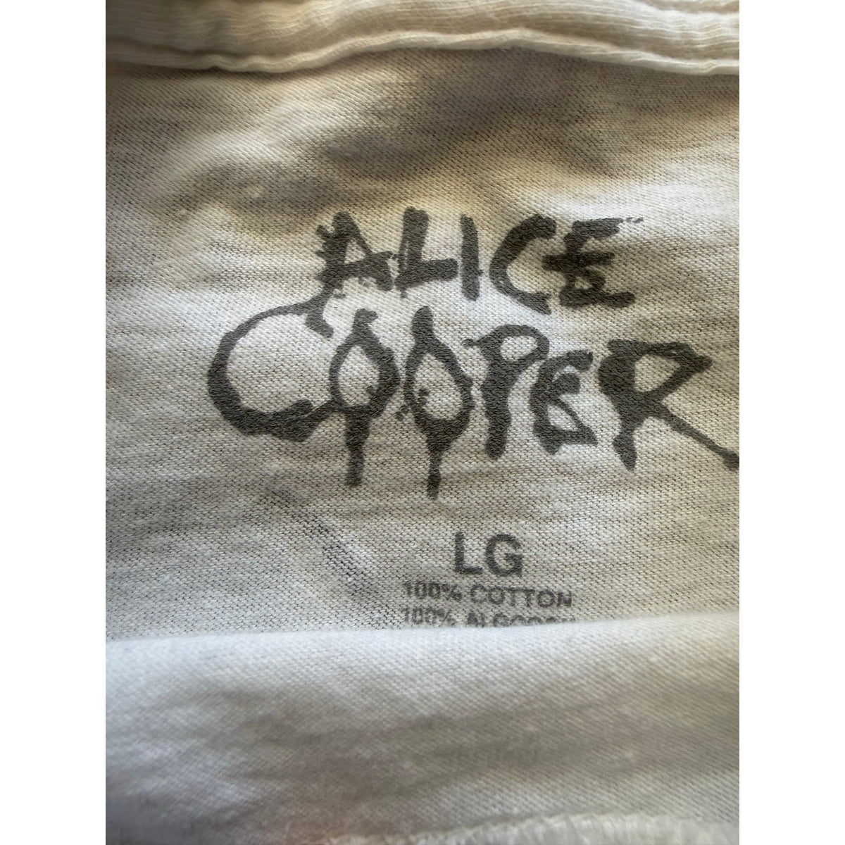 Womans Alice Cooper eyes size Large