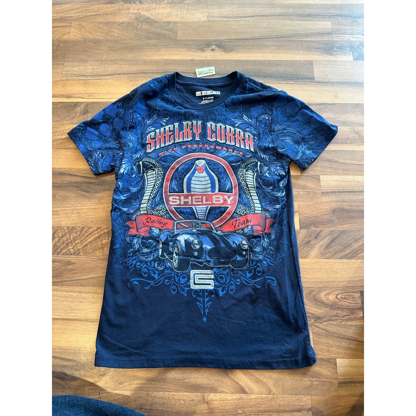 Modern Shelby Cobra Full Front Graphic Size Small