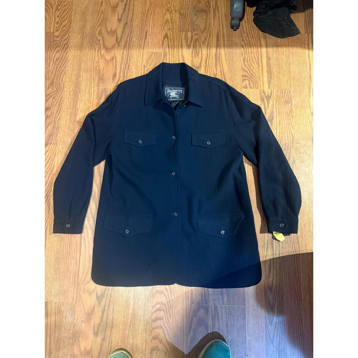 80s women's Burberrys wool crepe 2-piece pant suit size 12