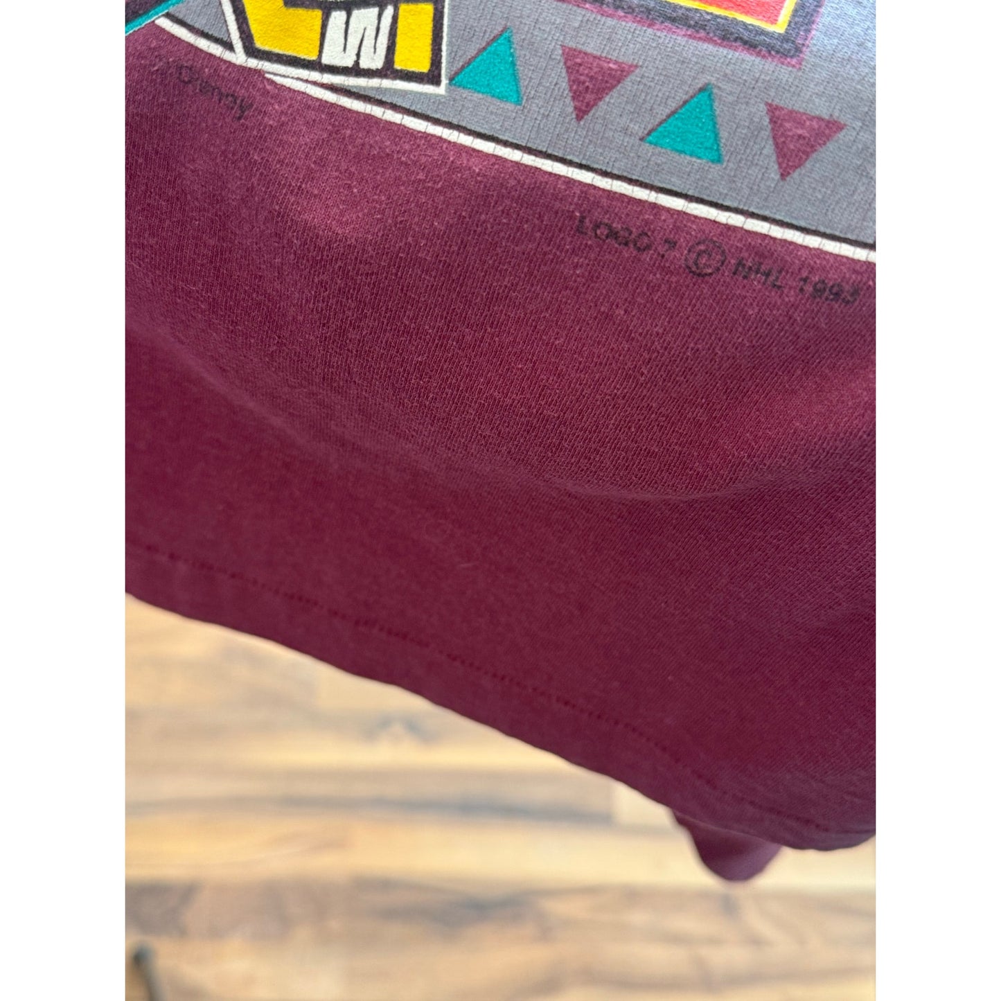 1993 Logo 7 Disney Mighty Ducks  Size Large