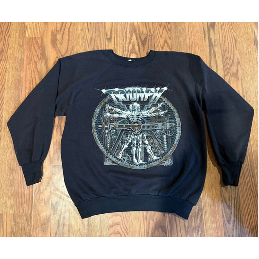 1985 Triumph Crew Neck Tour Sweater Size Large