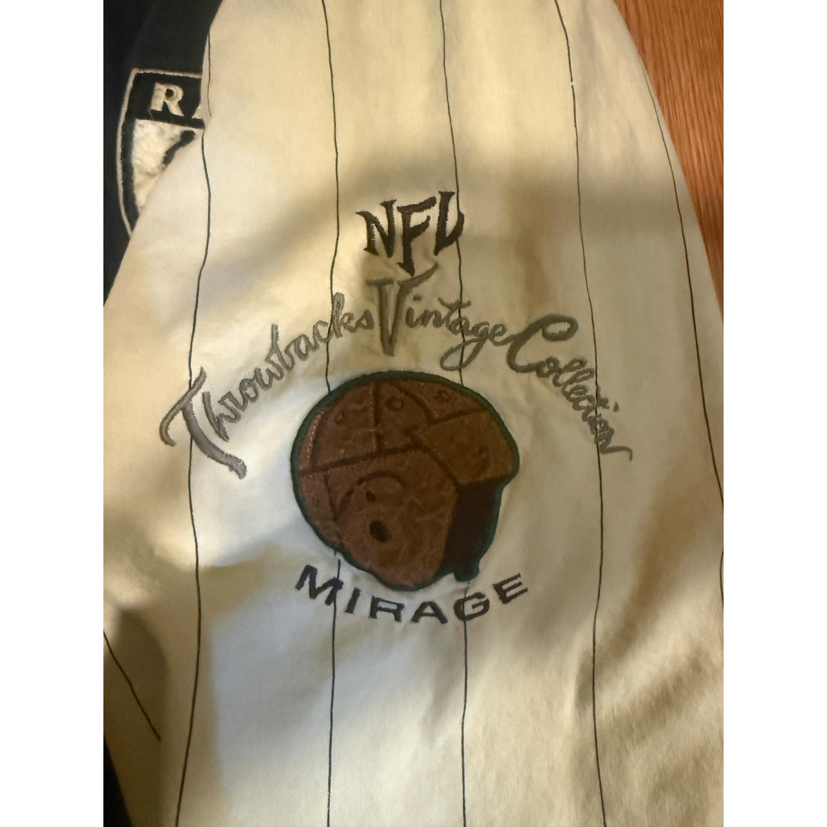 Mirage Oakland Raiders Throwback Vintage Jacket Size XL