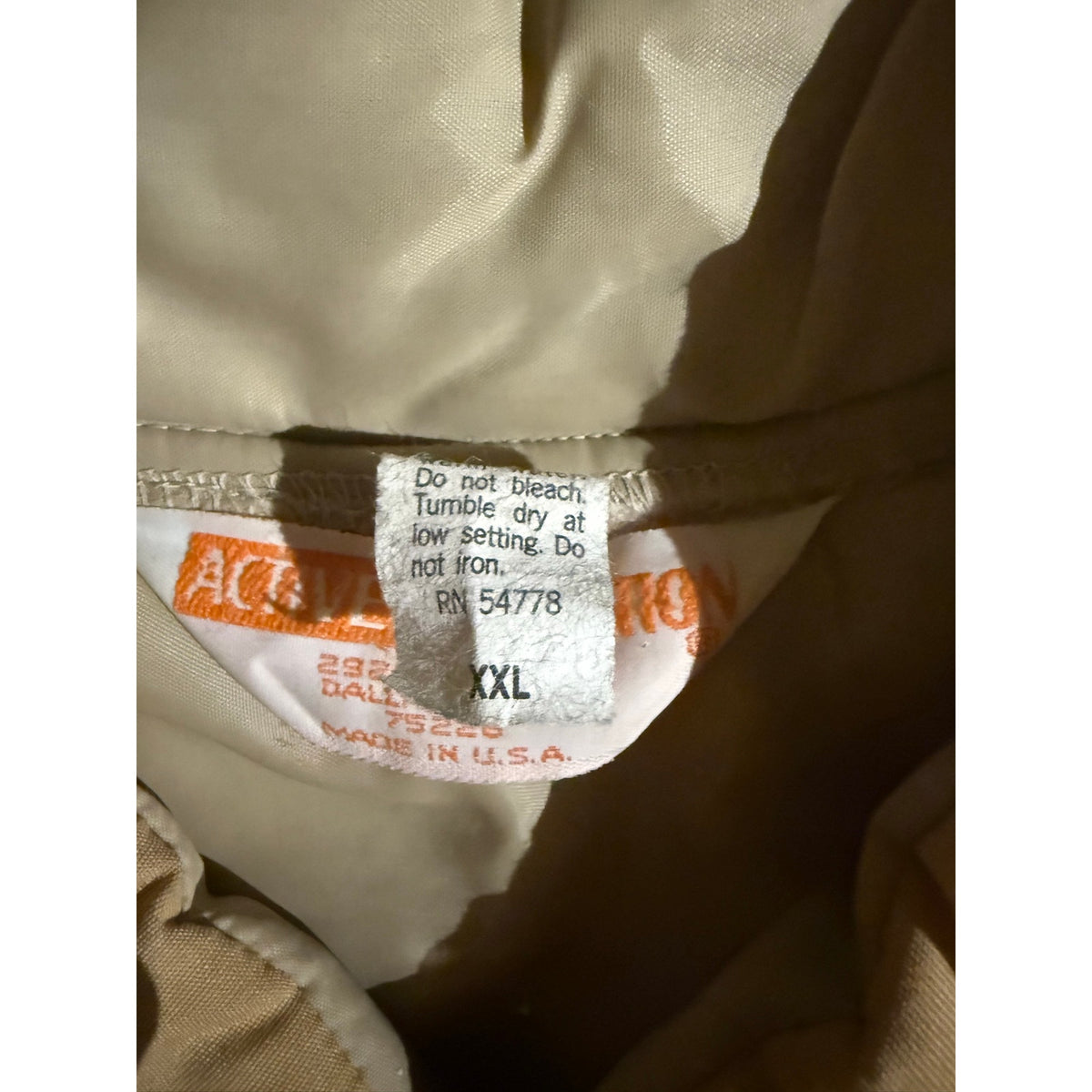 70s Active Generations two tone Puffer Jacket size 2xl