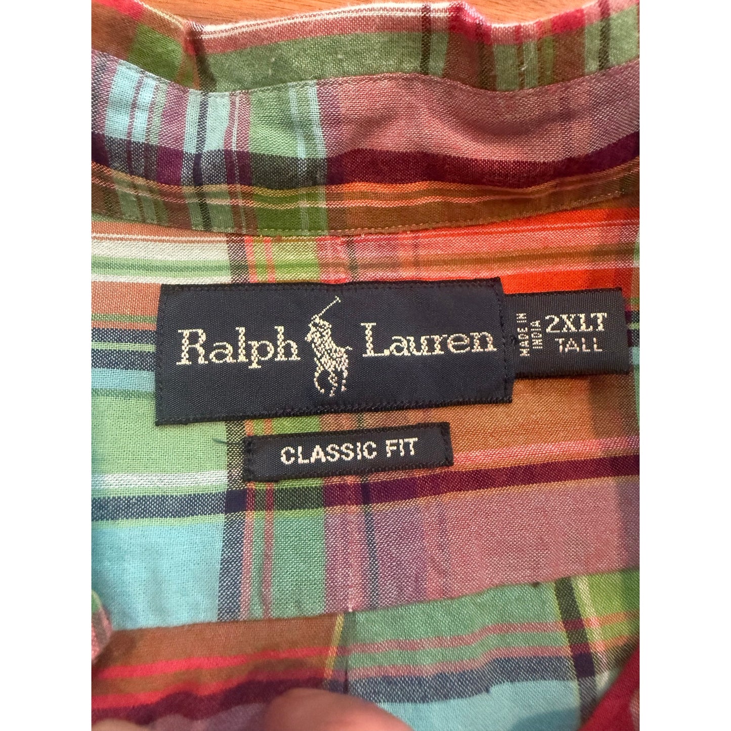 Ralph Lauren Classic Fit multi color Button up Size 2XLT