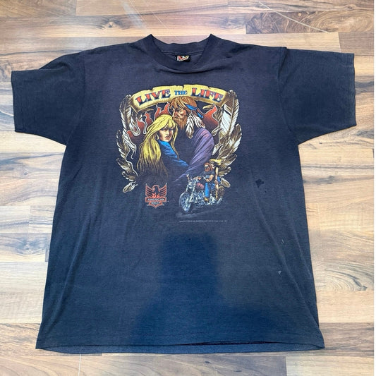 1993 Sturgis Live the Life 3D Emblem Size XL