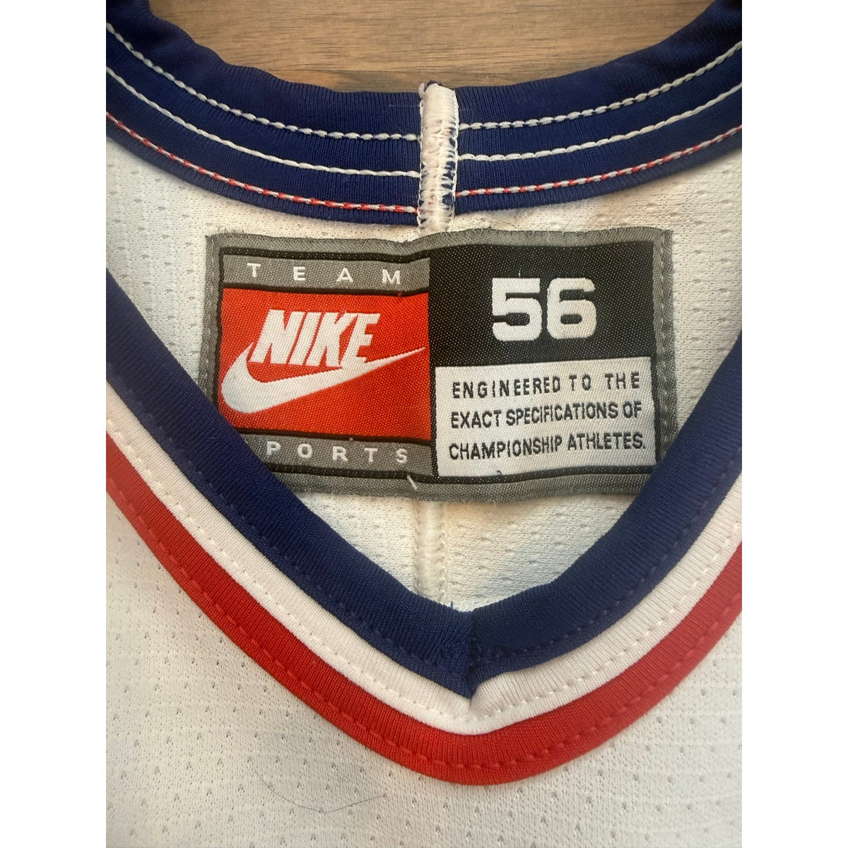 Nike Usa game used hockey jersey with fight strap size 3xl