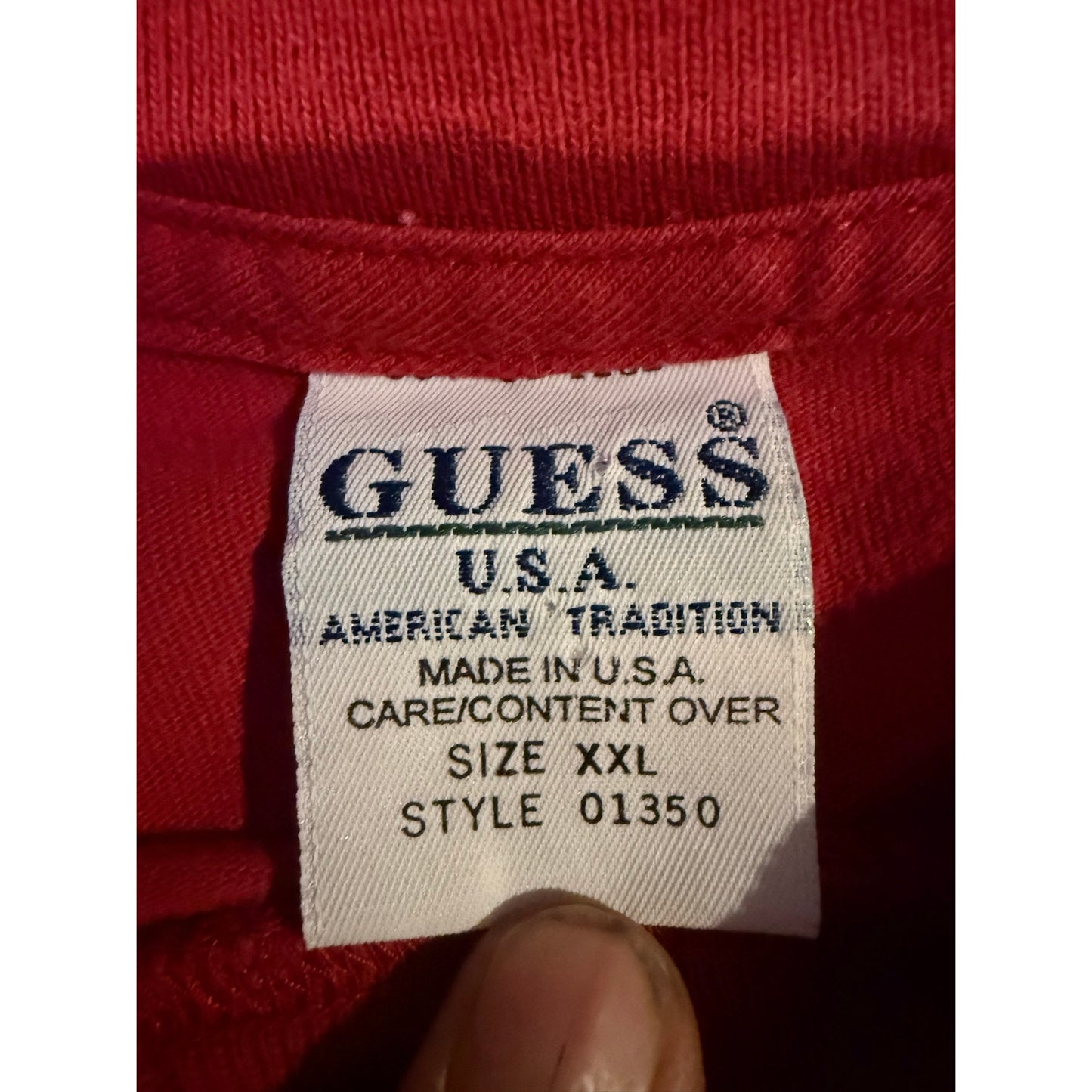 90s Guess Tribal puff Print Size XXL