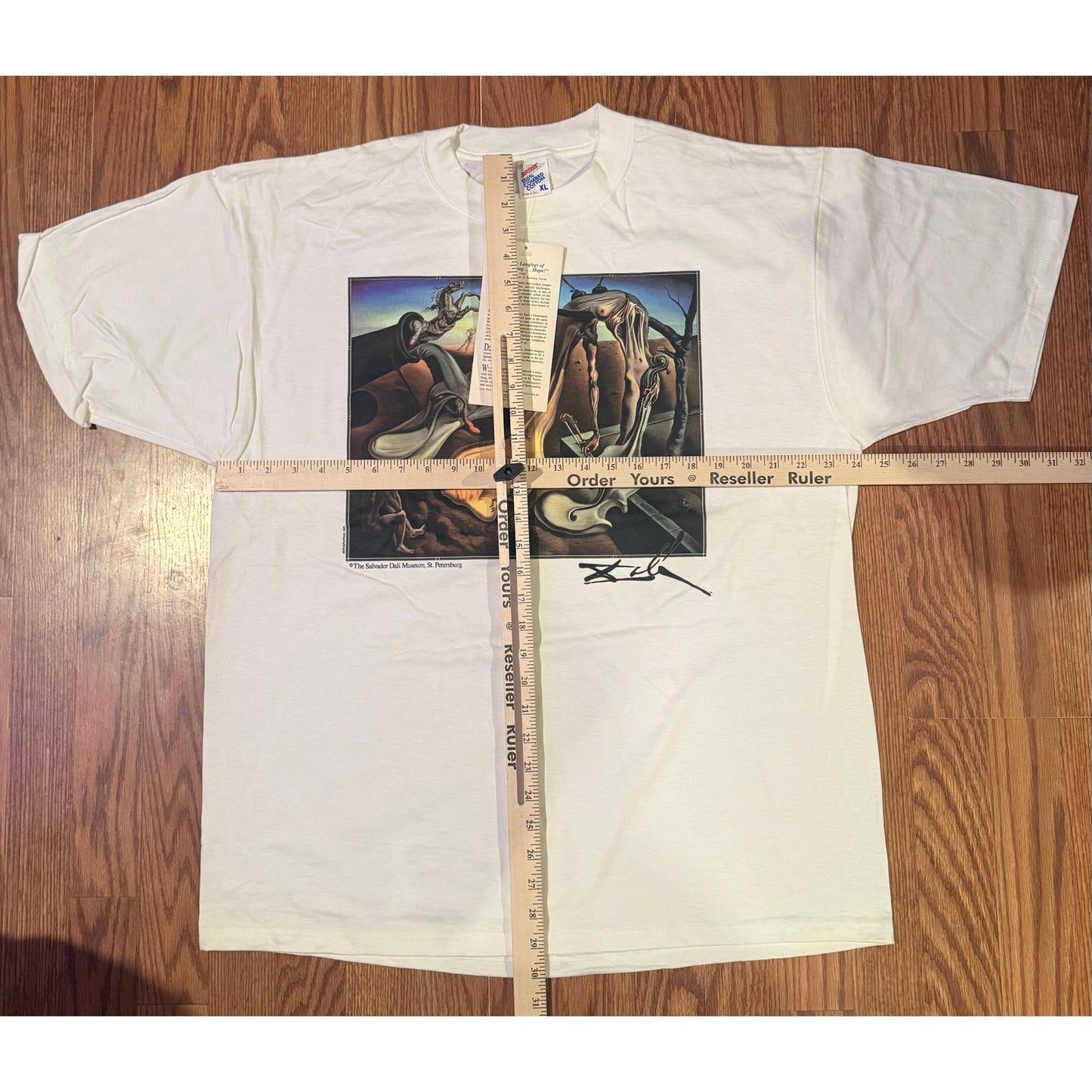 Vintage 90s Salvador Dalí Art T-Shirt | Serigraphia Museum Tee | XL | Made in USA
