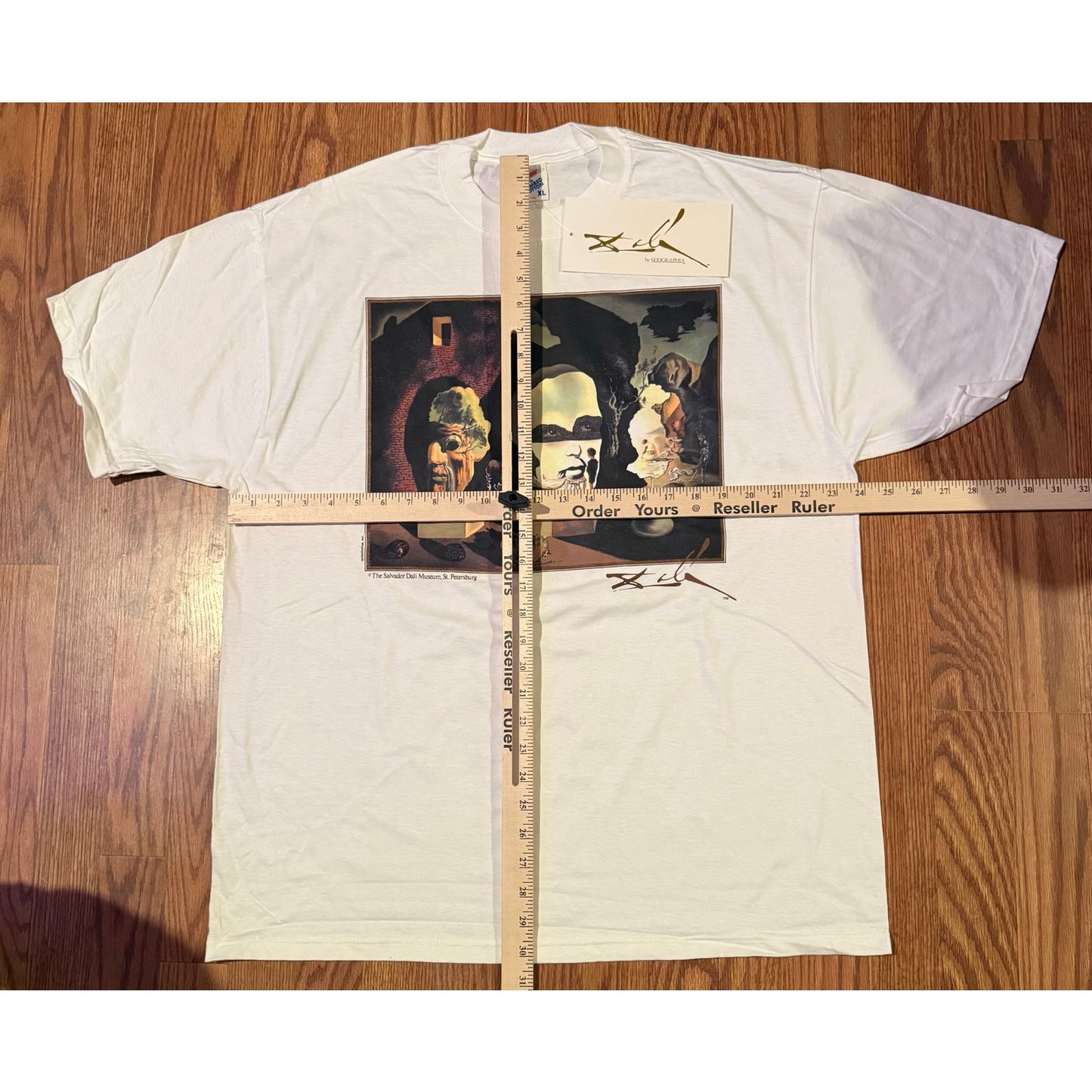 90s Dalí Serigraphia w/ tag Old Age, Adolescence Infancy XL