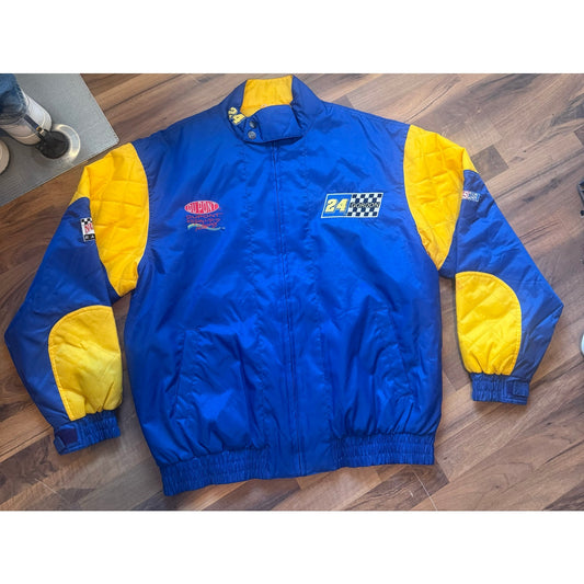 Vintage Jeff Gordon Nutmeg Jacket Size L Nascar Puffer