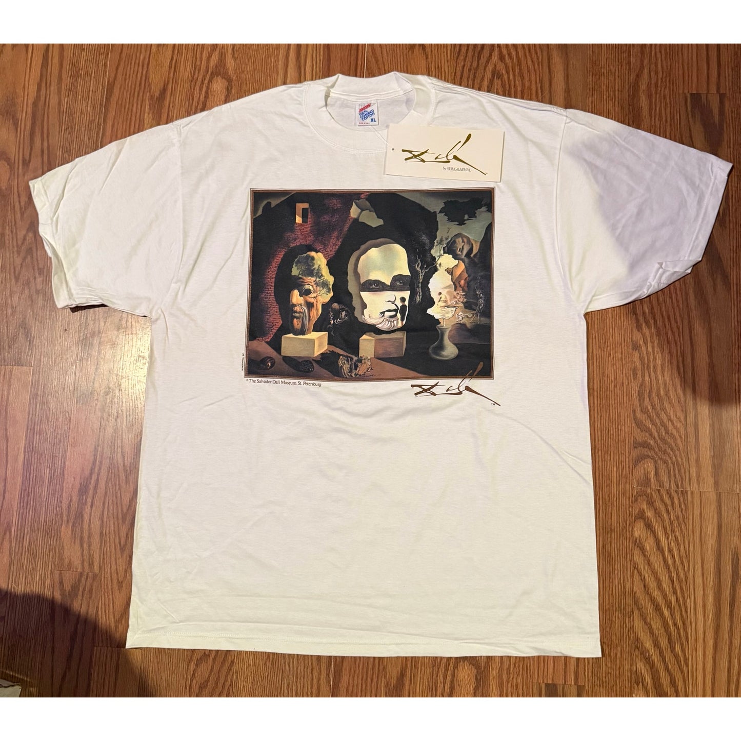 90s Dalí Serigraphia w/ tag Old Age, Adolescence Infancy XL