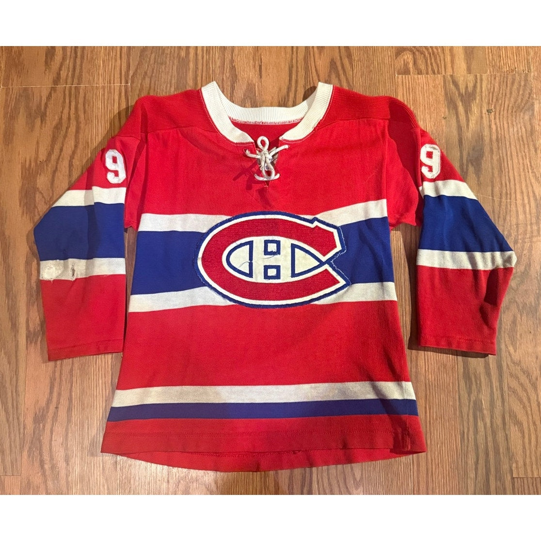 60s Maurice the Rocket Richards Montreal Canadians Youth Hockey Jersey Size M