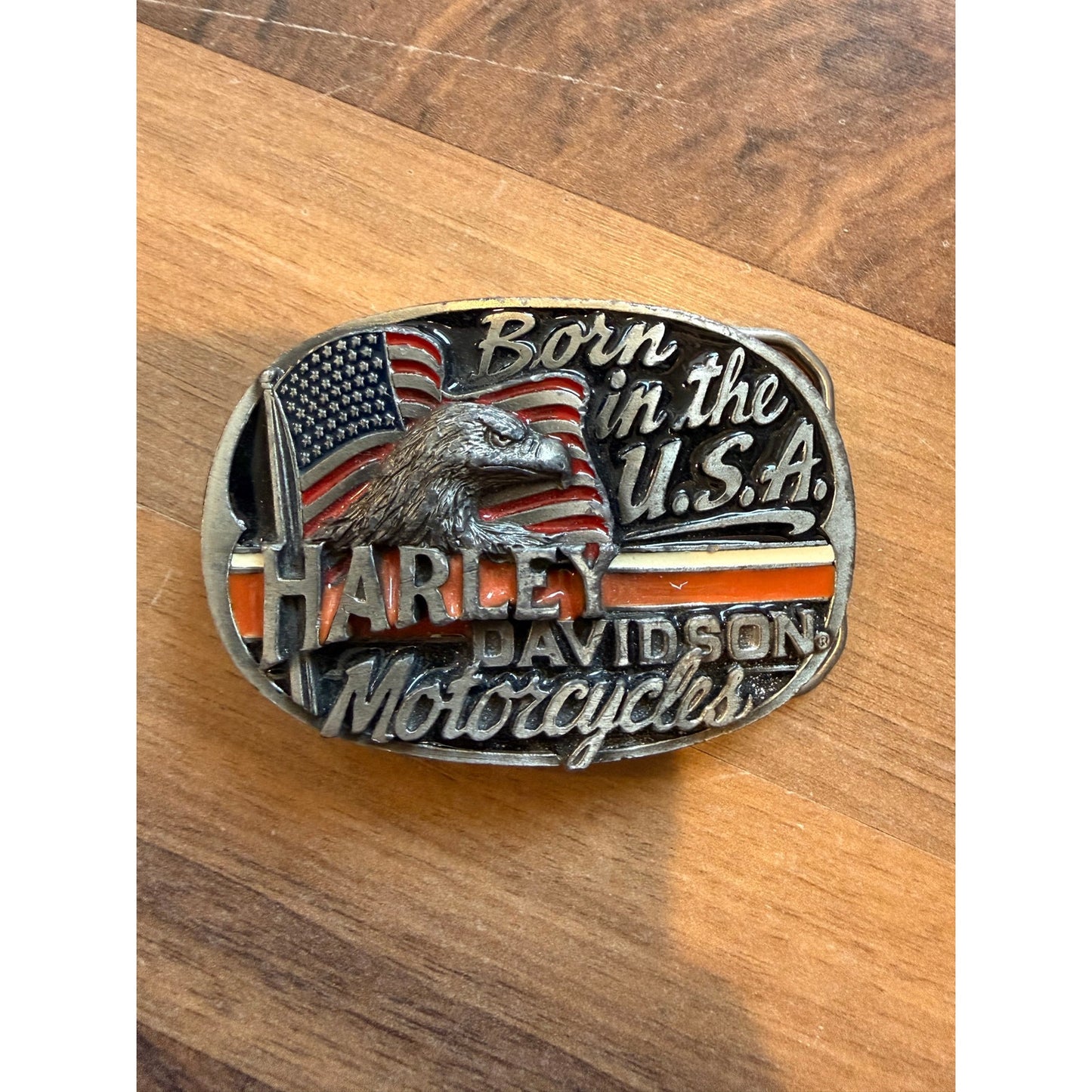 Born in The USA Harley Belt Buckle H404 1991