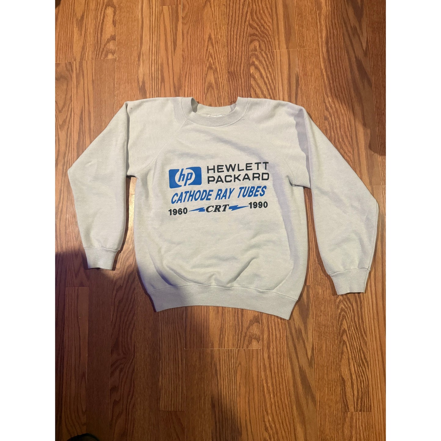 White 1990 HP Tech CRT Monitors Sweater