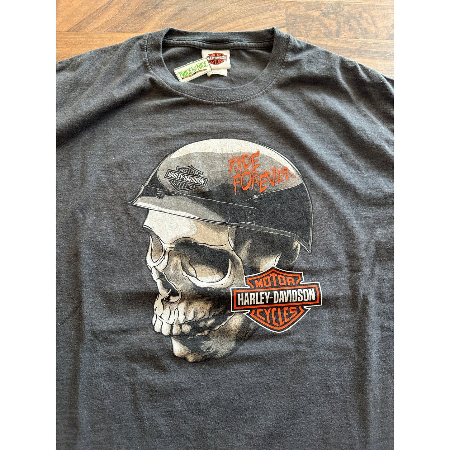 Tripps Harley Davidson Skull Head with Helmet Size XL