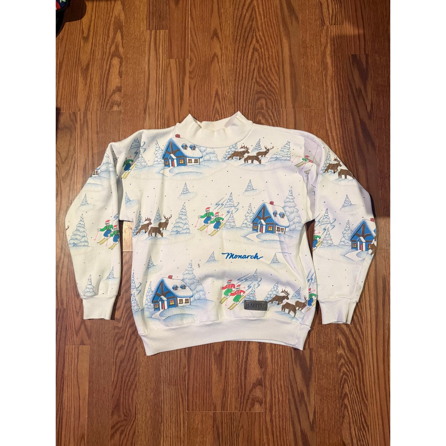 True vintage monarch Habitat Skiing AOP sweater