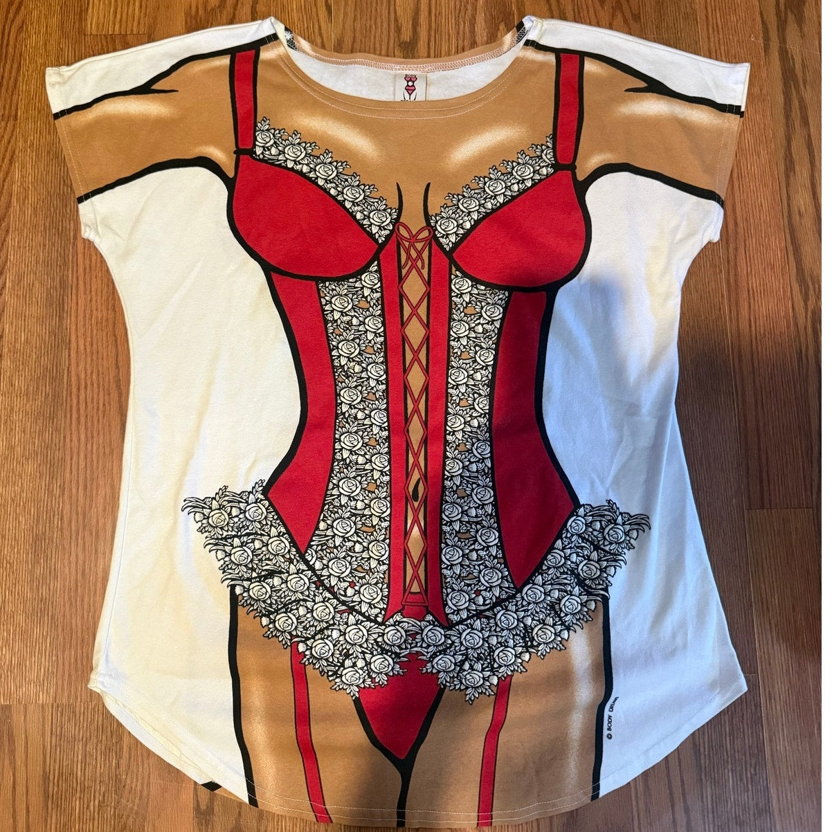 Red Lingerie Beach CoverUp ONE SIZE